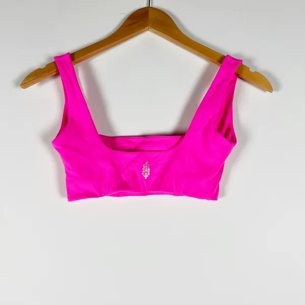 Free People FP Movement Epic Mini Low Impact Athletic Sports Bra Hot Pink Small - Image 3