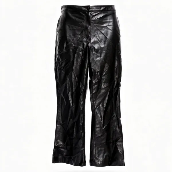 Wilfred Melina Black Vegan Leather High Rise Straight Leg Pants Size 8‎ - Image 2