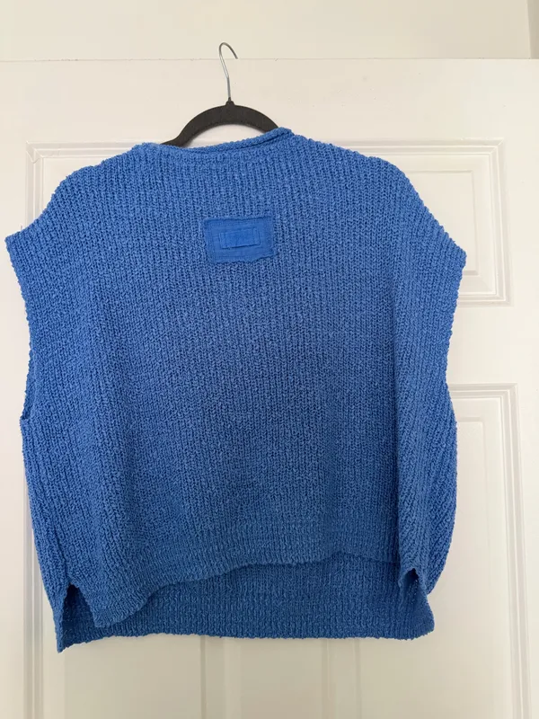 Knit summer top Blue - Image 3