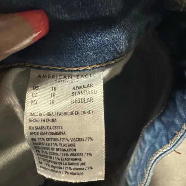American Eagle Outfitters Blue Jeggings Skinny Fit - Image 4