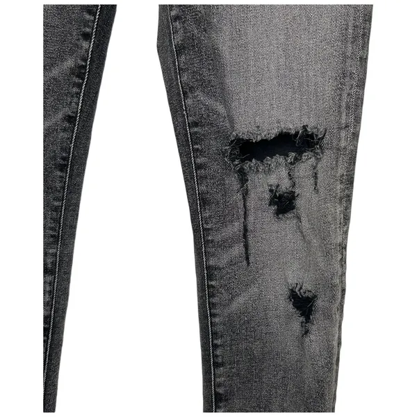 AGOLDE Sophie Skinny‎ Jeans Size 25 Silence Distressed Stretch Black Gray Jeans - Image 12