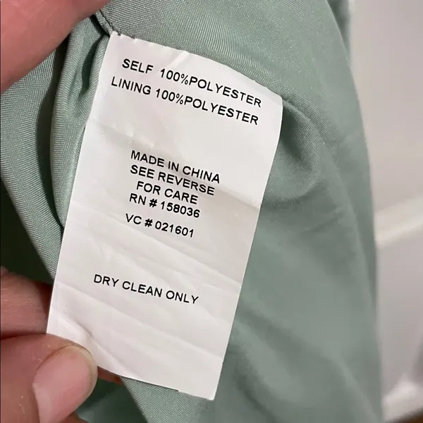 NWT Birdy Grey Jay Shiny Satin Dress In Sage Size XL - Image 14