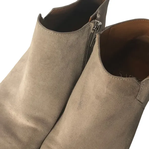 Franco Sarto Spectra Suede Booties 6.5 Tan Pointed Toe Quiet Luxury Fall - Image 10