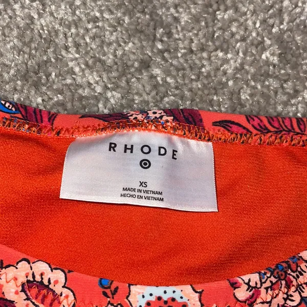 Rhode swim bikini bottoms red and blue size XS new - Image 3