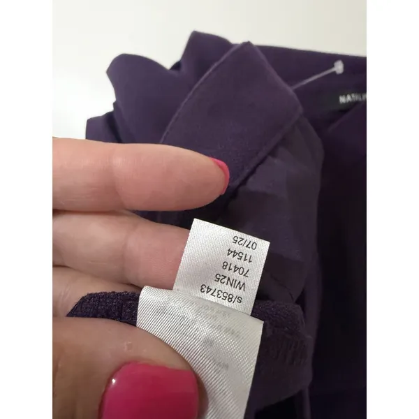 Ann‎ Taylor Natalie Pant Size 12 Aubergine Career Wear Office Business Casual - Image 6
