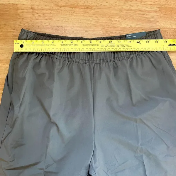 NWT Tek Gear Lightweight Pull On Pants Size M in Olive - Image 5