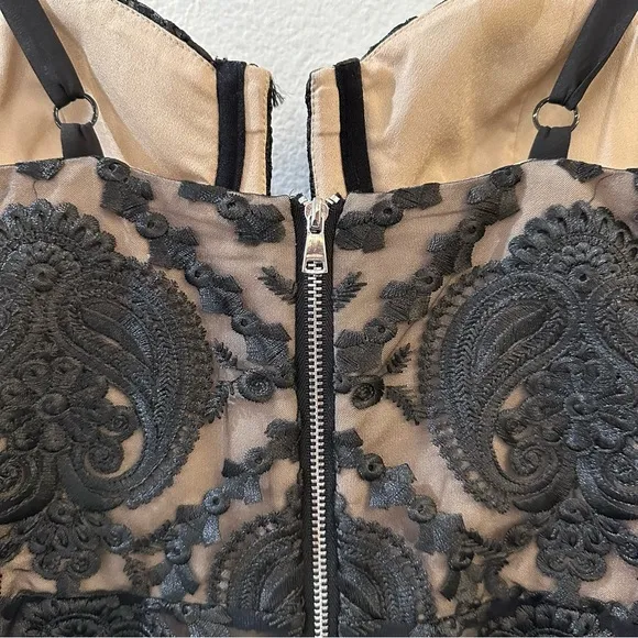 Bebe x Naven Women’s Bustier Crisscross Cocktail‎ Mini Dress Size 4 - Image 12