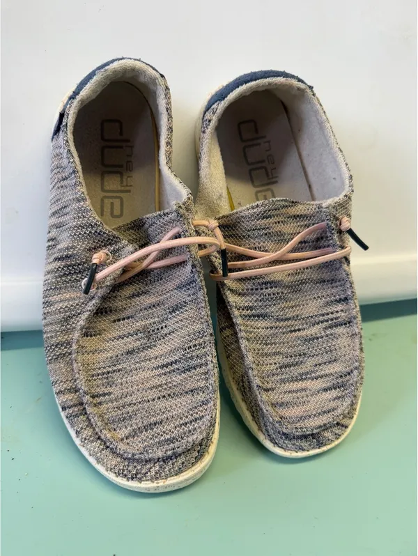 Hey Dude Wendy Sox Light Pink Casual Shoes Size US 9 / EU 40 - Image 2