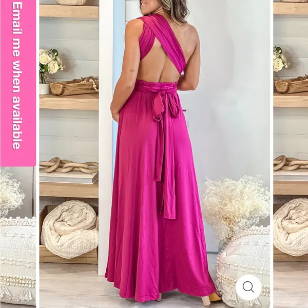 Saved by the Dress NWT MAGENTA MULTI TIE MATERNITY MAXI DRESS - SOLD OUT ONLINE - Image 2
