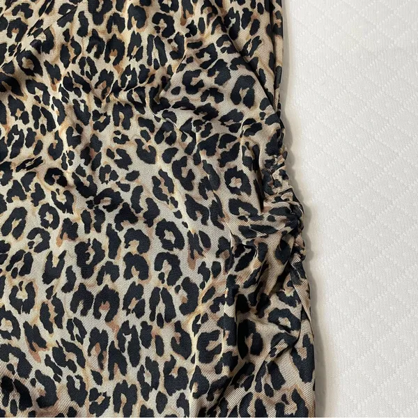 White House Black Market Mesh Cheetah‎ Print Tank Top Women’s size small - Image 4