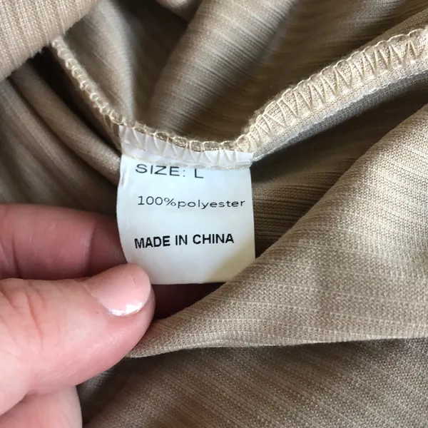 Corduroy button up Tan Size L - Image 2
