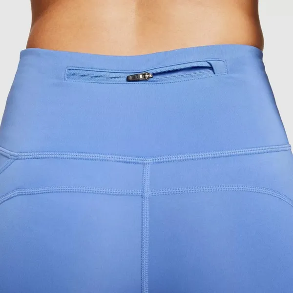 NWT Nike Fast Women's Blue 7/8 Pockets MR Running Leggings (FB4658-450) Sz -2X - Image 5
