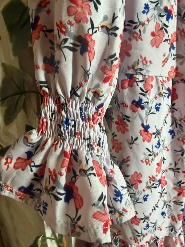 Floral pattern dress Pink Size M - Image 3