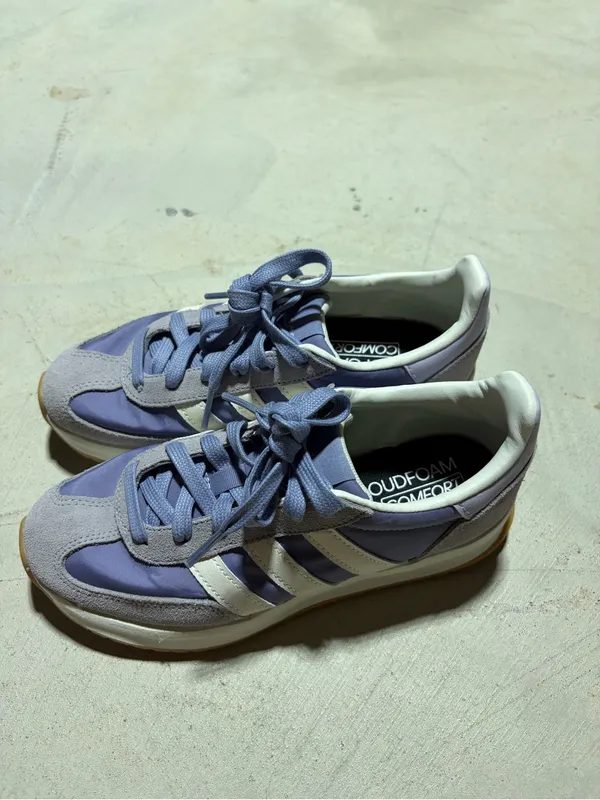 Adidas women’s run 70s 2.0 purple tennis shoes 5 - Image 2