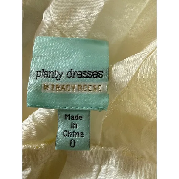 Plenty by Tracy Reese Yellow‎ Floral Lace preppy y2 Dress mini y2k fairy whimsi - Image 5