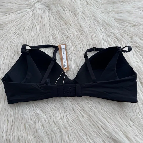 Skims Wireless Form Maternity T-Shirt Demi Nursing Bra Onyx Size 34C - Image 5