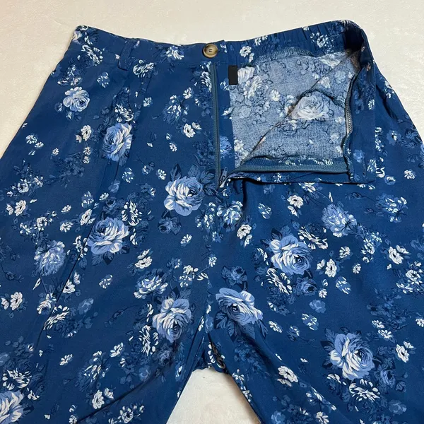 VICI Wide Leg Floral Pants Size M High Rise Pleat Front Hippie Boho Festival - Image 8