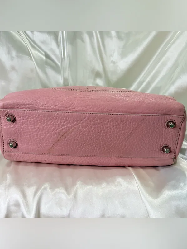 Vintage Coach Y2K Hamptons Carryall Satchel Bag Pink Leather Coquette F13084 - Image 8