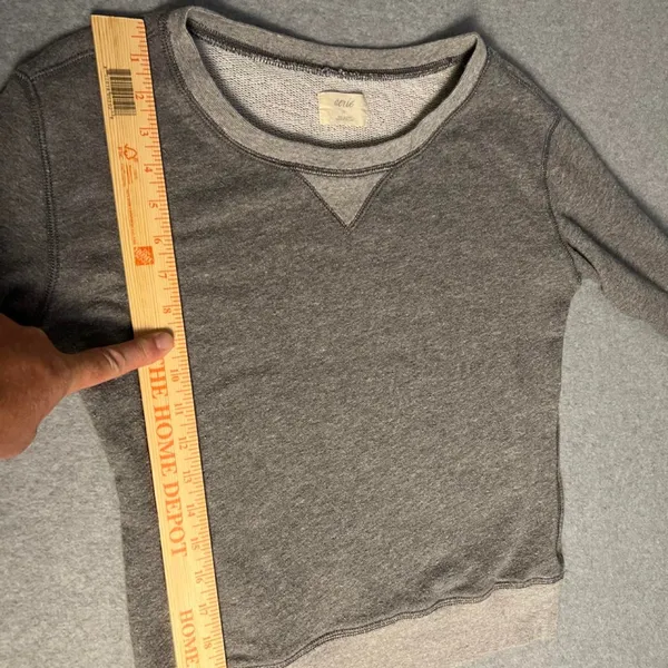 Aerie gray cropped sweatshirt size - Image 4