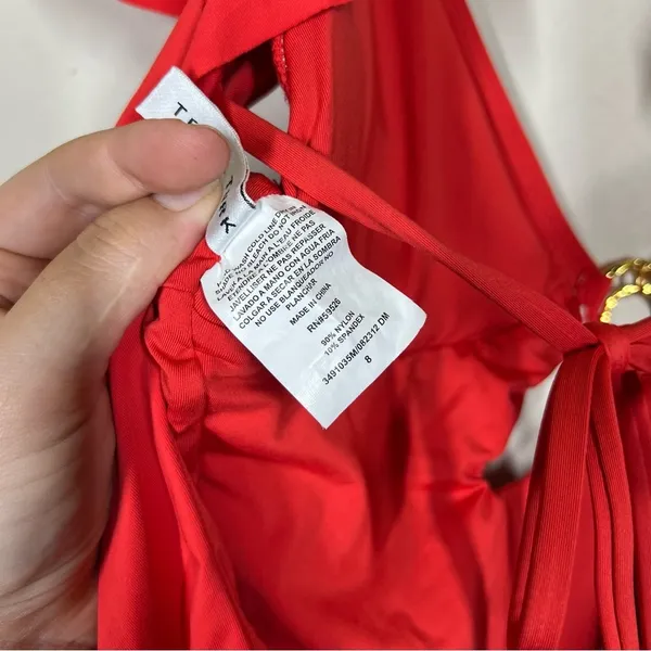 Trina Turk Monaco Flutter One Piece Swimsuit Size 8 - Image 10