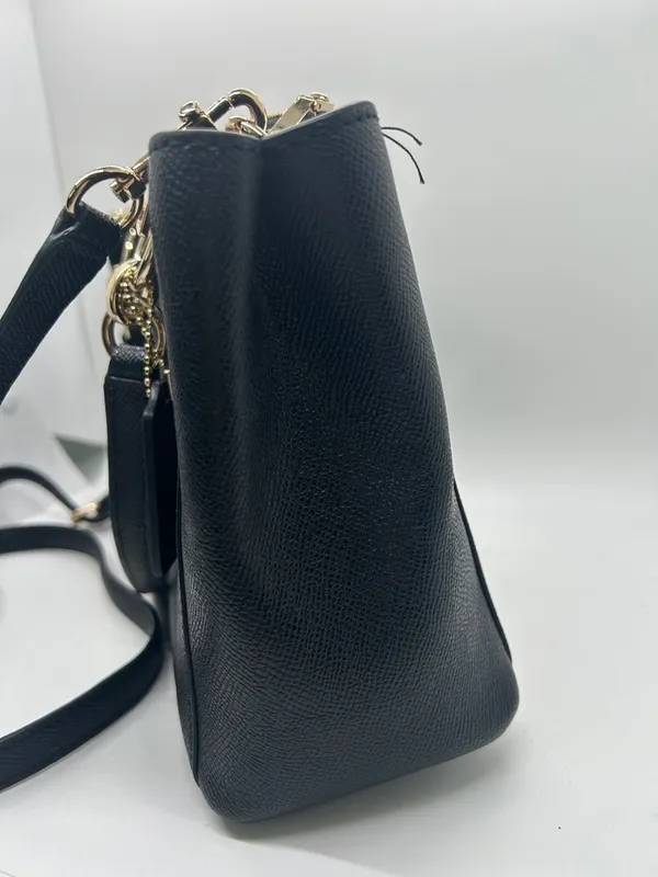 Coach Black Pebbled Leather Christie Satchel Tote Handbag Purse w/ Wallet 🌺🌺 - Image 3