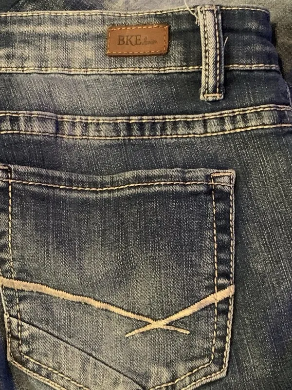 BKE Denim Blue Cotton Blend Payton Jeans Womens Size 26x31.5-- Rise 8" Rodeo - Image 7