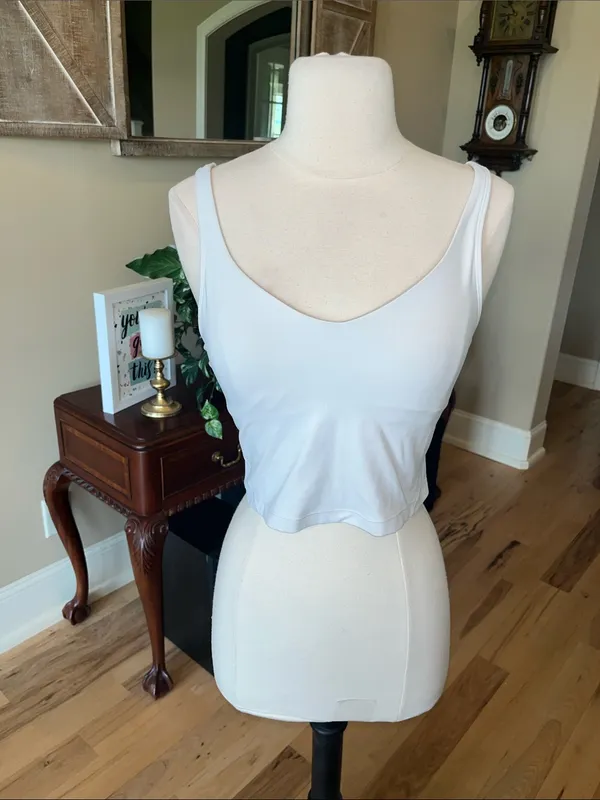 Lululemon Athletic Align Padded Bra Shelf Tank Top Off White - Image 6