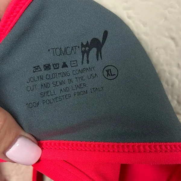 Jolyn Tomcat bikini top red size XL - Image 5