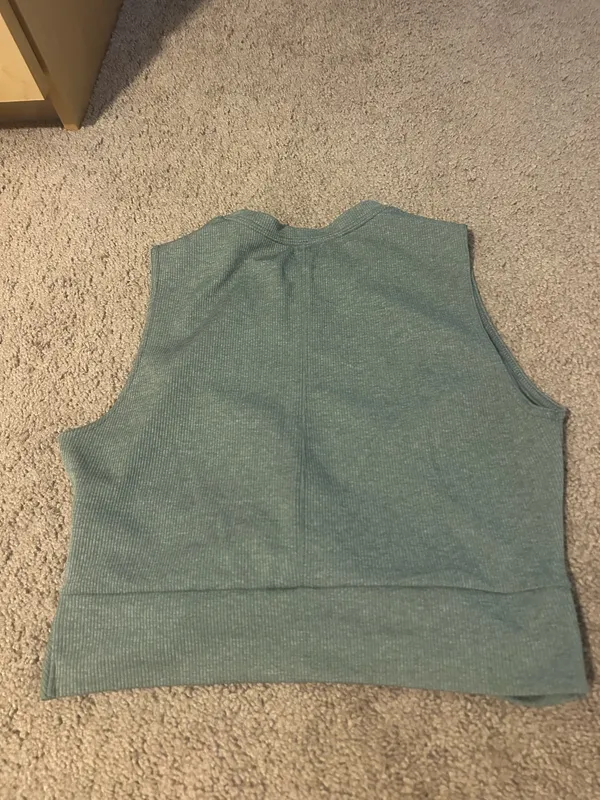 Nike Women’s Twist-Front Ribbed Tank Top - gray - Image 6