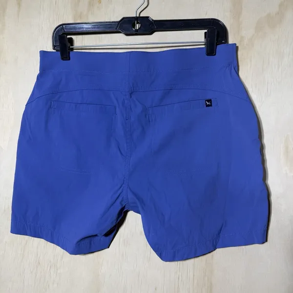 Eddie Bauer Women's Hiking Shorts‎ Size 8 Blue Stretch Outdoor Trail Travel 4" - Image 6