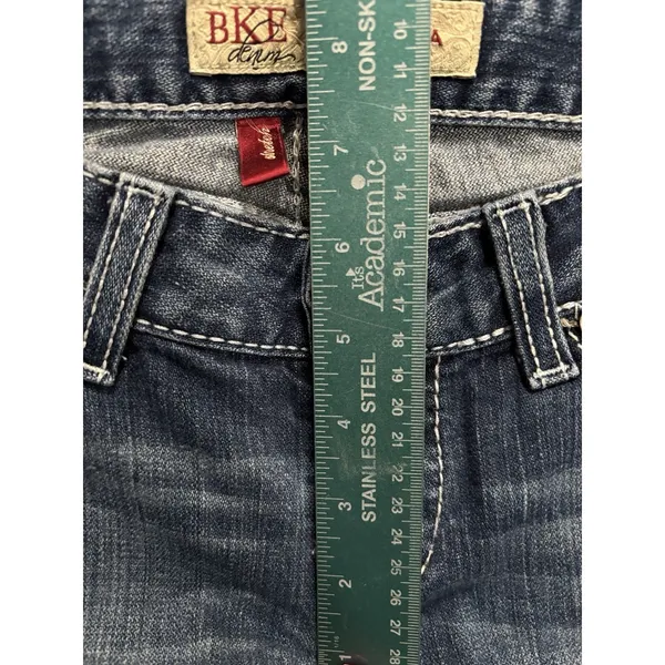 BKE Denim Sabrina Med Bootcut Jeans Pockets Embroidered Size‎ 26x31.5 Low Rise - Image 3