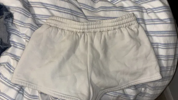 Cherry Crème Edikted Sweatshorts  - Image 3