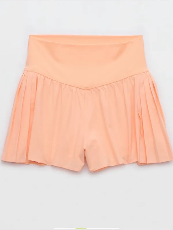 Aerie NWT BEACH Peach Pleated Active Skort XL Summer athletic casual - Image 2