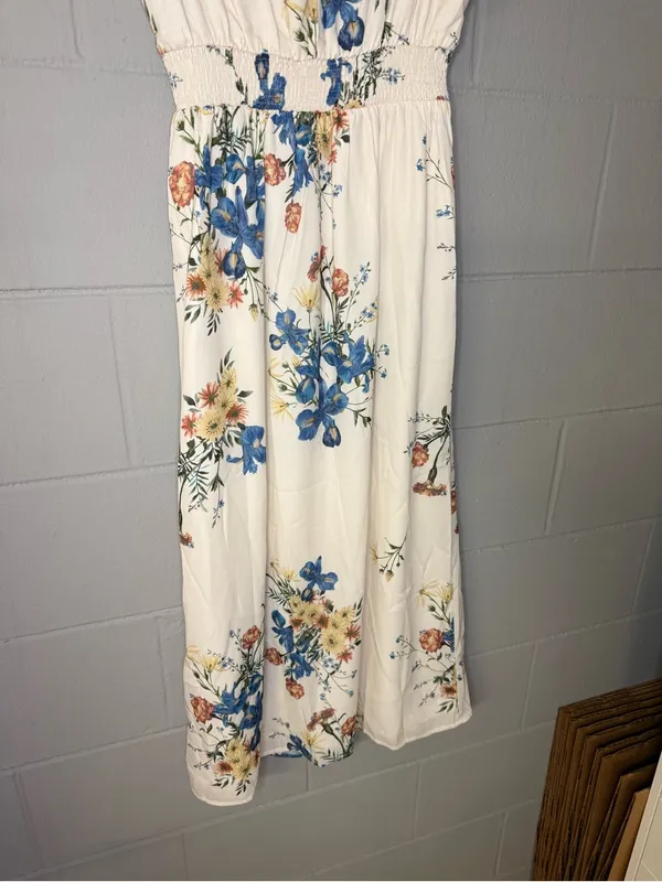 NWT Baltic Born Kristen Midi Dress in Cream Floral Women’s Size XS Smocked Back - Image 8