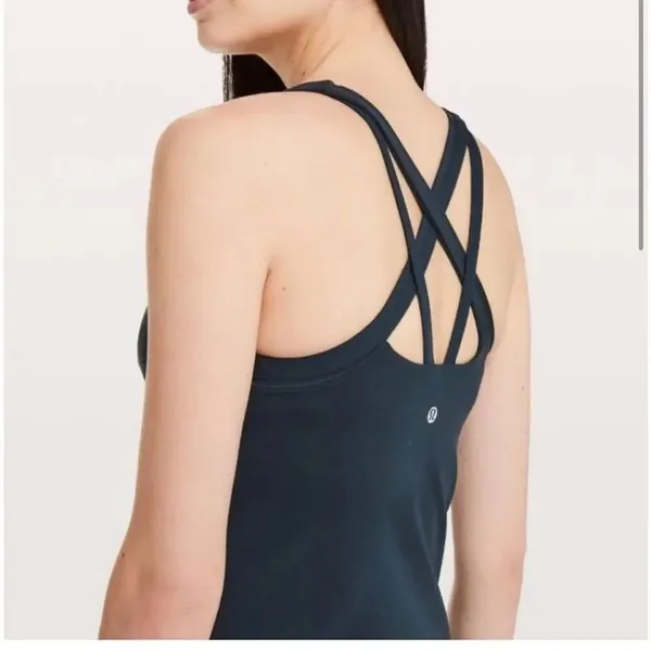 lululemon navy rally your heart tank - Image 2