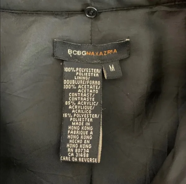 BCBGMAXAZRIA Black Down Filled Winter Coat Full Zip Puffer Jacket - Image 8