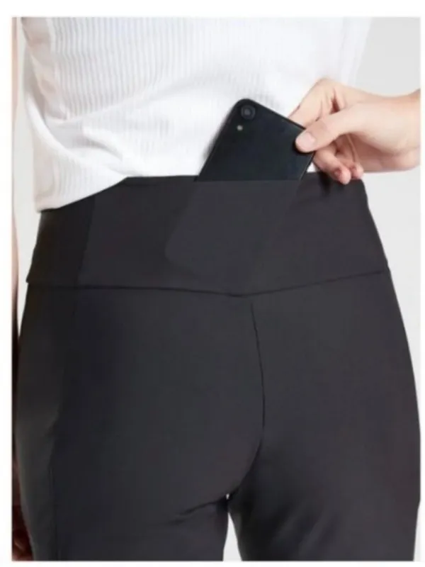 Athleta Stellar City Tight Size 14 Black High Rise Leggings Pilates‎ Sporty Chic - Image 3