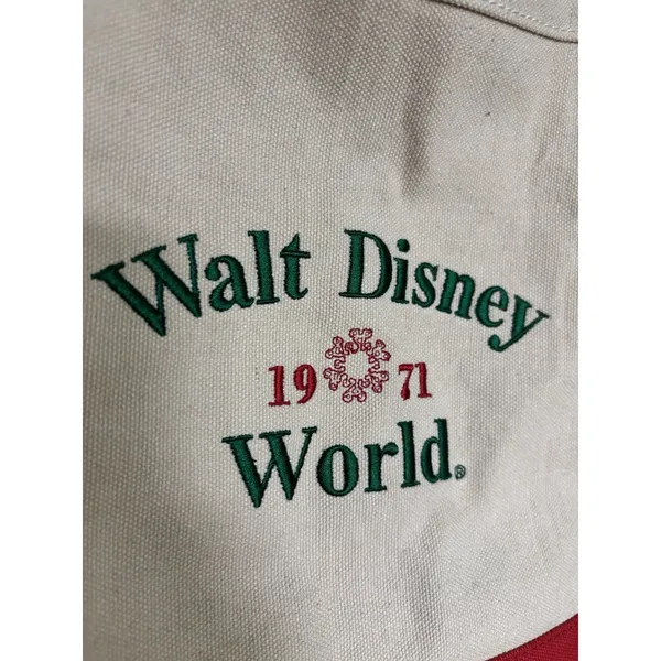 NWT Walt Disney World Christmas Holiday Canvas Tote Bag Red Green - Image 4