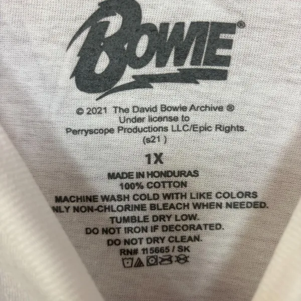 David Bowie Ziggy Stardust Rainbow Starman Rock Tee XL - Image 4