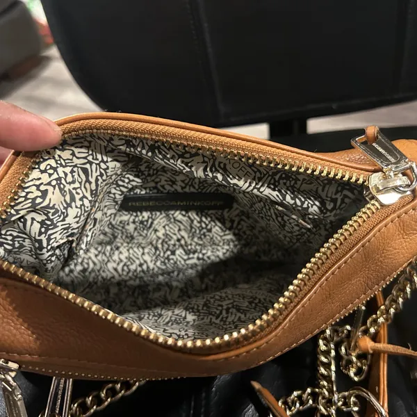 Rebecca Minkoff Tan Leather Crossbody Bag - Image 8