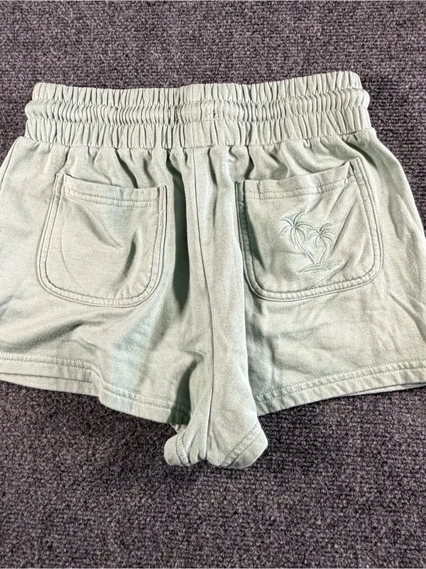 Roxy Leisure Lounge Fleece Lined Women’s Shorts XS Green Color, Super Comfy Cozy - Image 2