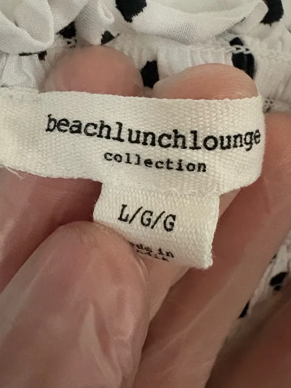 Beachlunchlounge White Polka Dot Square-Neck Maxi Dress Large - Image 8