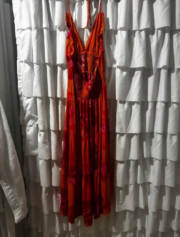 maxi beach dress Orange Size M - Image 2