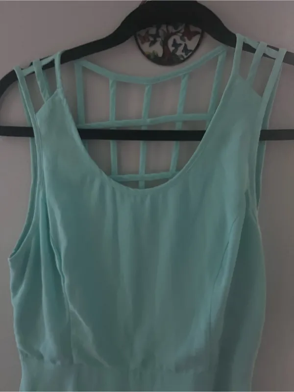 Lush Mint Green Strappy-Back Maxi Dress - Image 5
