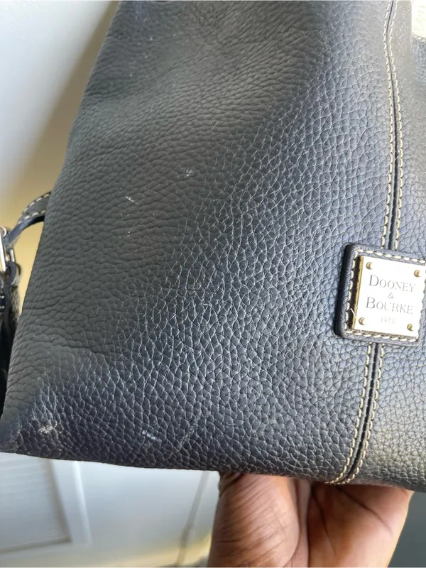 black dooney and bourke crossbody handbag pebble leather large - Image 3