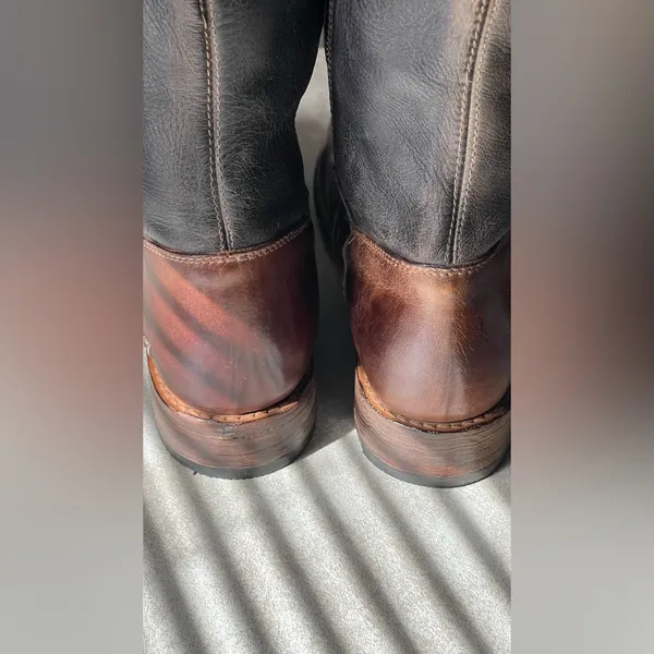 BEDSTU Brown and Black Knee-High Leather Boots - Image 8