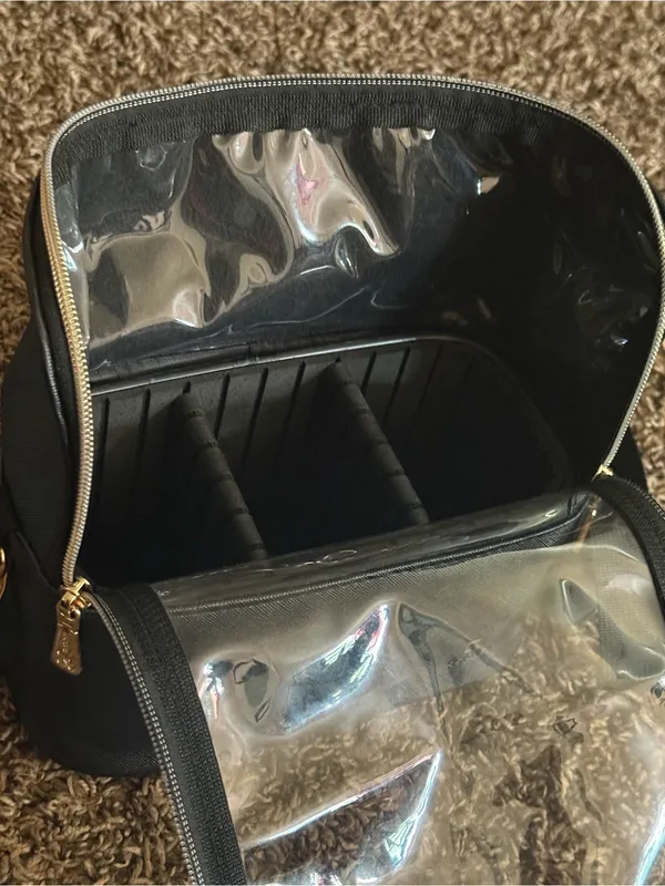 Reiavel Black Clear Top Cosmetic Crossbody Bag - Image 4