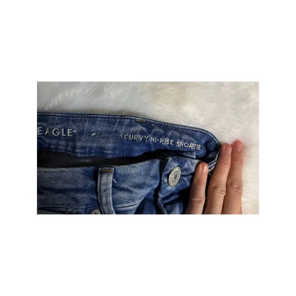 American eagle curvy hi rise shortie shorts size 0 - Image 4