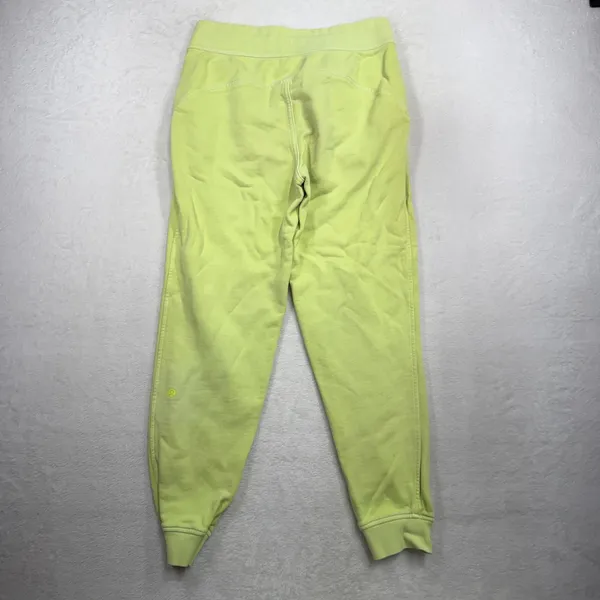 Lululemon 6 Scuba High Rise French Terry Jogger Garment Dye Highlight Neon Yello - Image 7