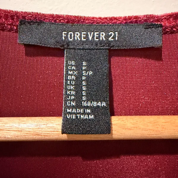 Forever 21 Crushed Velvet Wrap Dress Holiday Christmas Valentines Date Night Feminine Y2K - Image 5